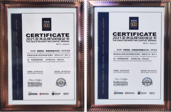 亞洲品牌500強(qiáng)，雙星、錦湖強(qiáng)勢上榜！