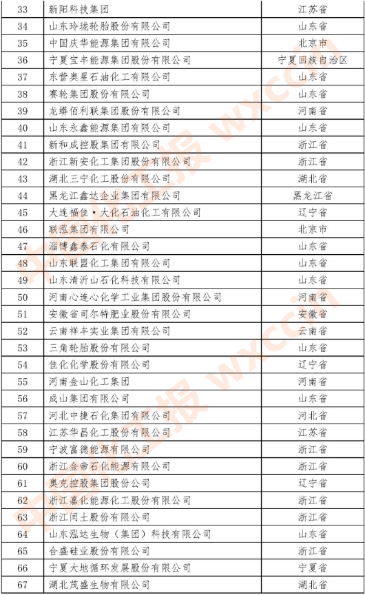 2021石油和化工民營(yíng)企業(yè)百?gòu)?qiáng)33-67