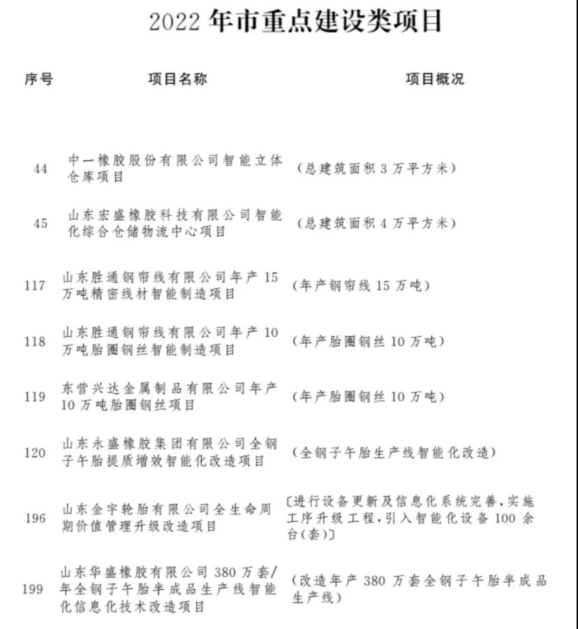 東營(yíng)9大輪胎項(xiàng)目，啟動(dòng)！