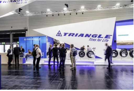 三角輪胎在展會上推出的乘用車胎、商用車胎、工程車胎等眾多明星產(chǎn)品，備受關(guān)注。
