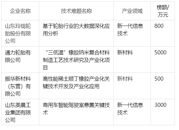 輪胎項(xiàng)目攻關(guān)，5000萬(wàn)元邀您揭榜！