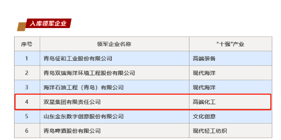 雙星獲評(píng)山東省“十強(qiáng)”產(chǎn)業(yè)集群領(lǐng)軍企業(yè) 雙星獲評(píng)山東省“十強(qiáng)”產(chǎn)業(yè)集群領(lǐng)軍企業(yè)