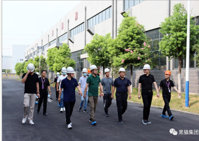 汪羽、袁凱一行到安徽黑貓公司調(diào)研指導(dǎo)