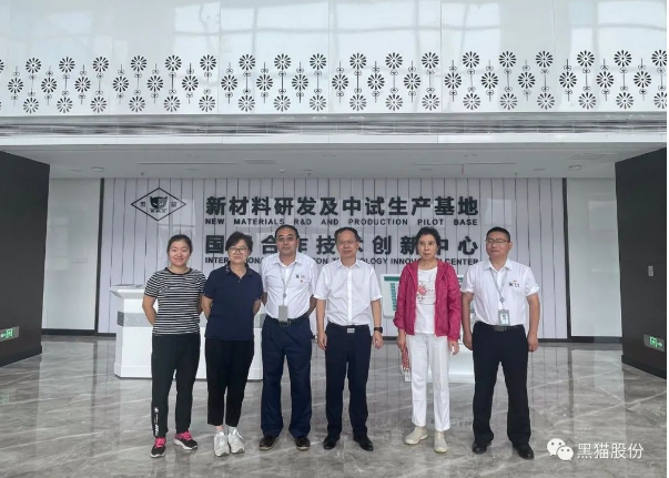雷昌純一行到青島黑貓考察指導