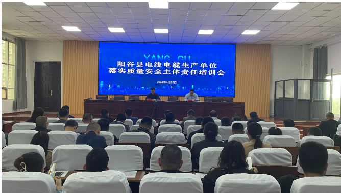陽(yáng)谷縣市場(chǎng)監(jiān)管局組織培訓(xùn)班助力電線電纜企業(yè)質(zhì)量管理升級(jí)