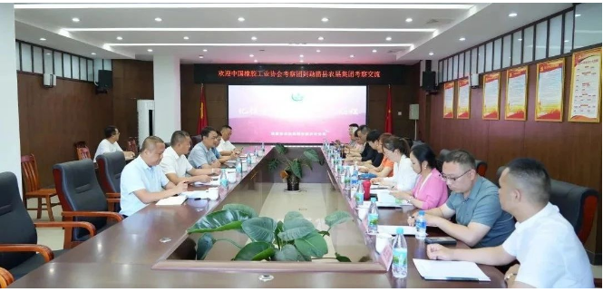 中國橡膠工業(yè)協(xié)會(huì)橡膠材料專委會(huì)顧問侯鳳霞、秘書長王小芳以及云南省天然橡膠協(xié)會(huì)秘書長洪瀅冬一行，前往云南勐臘考察調(diào)研天然橡膠種植生產(chǎn)情況。