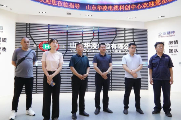 濟(jì)南市工商聯(lián)商協(xié)會(huì)黨委辦公室主任李少俊，荊州市沙市區(qū)崇文街道黨工委書(shū)記胡鵬，沙市區(qū)文旅局局長(zhǎng)楊媛璋一行蒞臨山東華凌電纜有限公司進(jìn)行參觀調(diào)研。在調(diào)研期間，他們首先聽(tīng)取了有關(guān)中白新材料產(chǎn)業(yè)園建設(shè)情況的介紹。