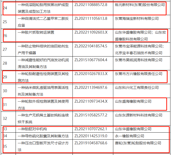 該名單的公示期為6月27日至7月4日，由東營市高價值專利評審委員會辦公室組織開展。