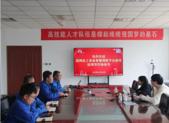 豪邁電纜集團國網(wǎng)電工裝備智慧物聯(lián)平臺線纜項目通過驗收