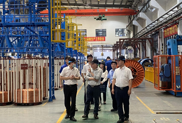 廣州市國資委黨委委員一行到廣州電纜廠調研