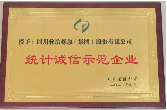 四川輪胎橡膠(集團)股份有限公司表示將繼續(xù)堅持依法統(tǒng)計、誠信統(tǒng)計的原則，準確收集數(shù)據(jù)，如實統(tǒng)計，真實反映經(jīng)營成果，為公司“十四五規(guī)劃”和長期穩(wěn)步健康發(fā)展提供有力支撐，為國家數(shù)據(jù)統(tǒng)計提供真實素材。